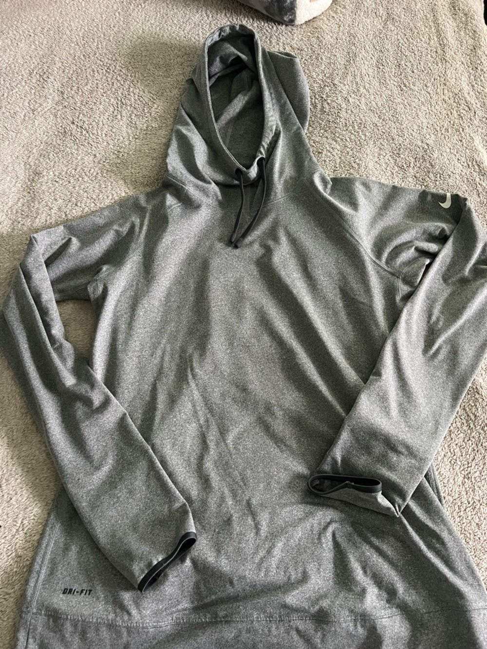 Nike Pro Dri-FIT Gray Lightweight Hoodie